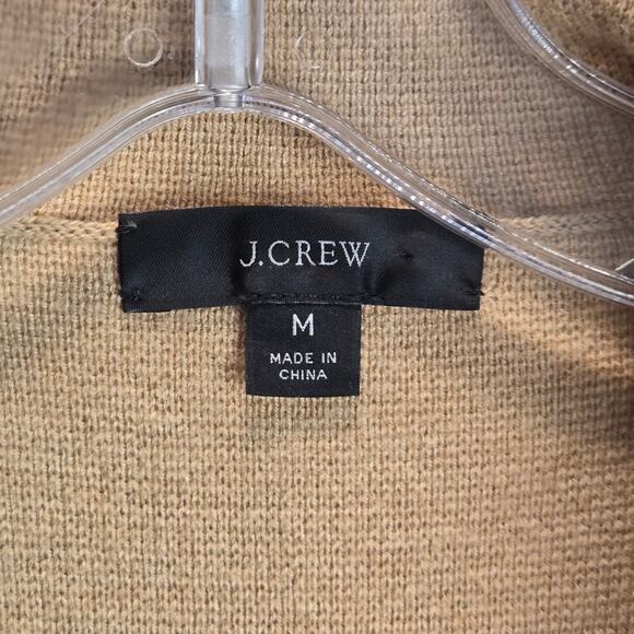 J. Crew Eloise Sweater Blazer Wool Blend Camel Neutral Medium Minimalist Capsule - Picture 2 of 7